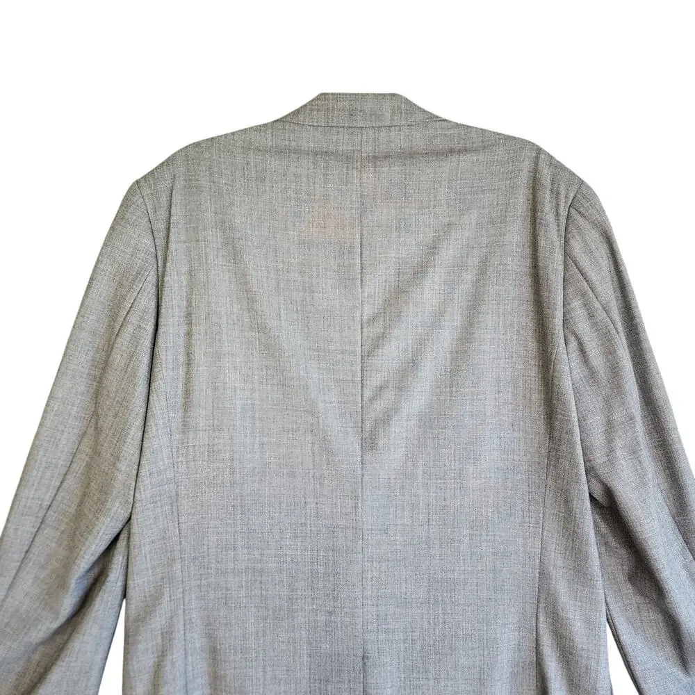 J Crew Factory Mens Classic Fit Thompson Wool Blazer Jacket Size 40L Gray Career